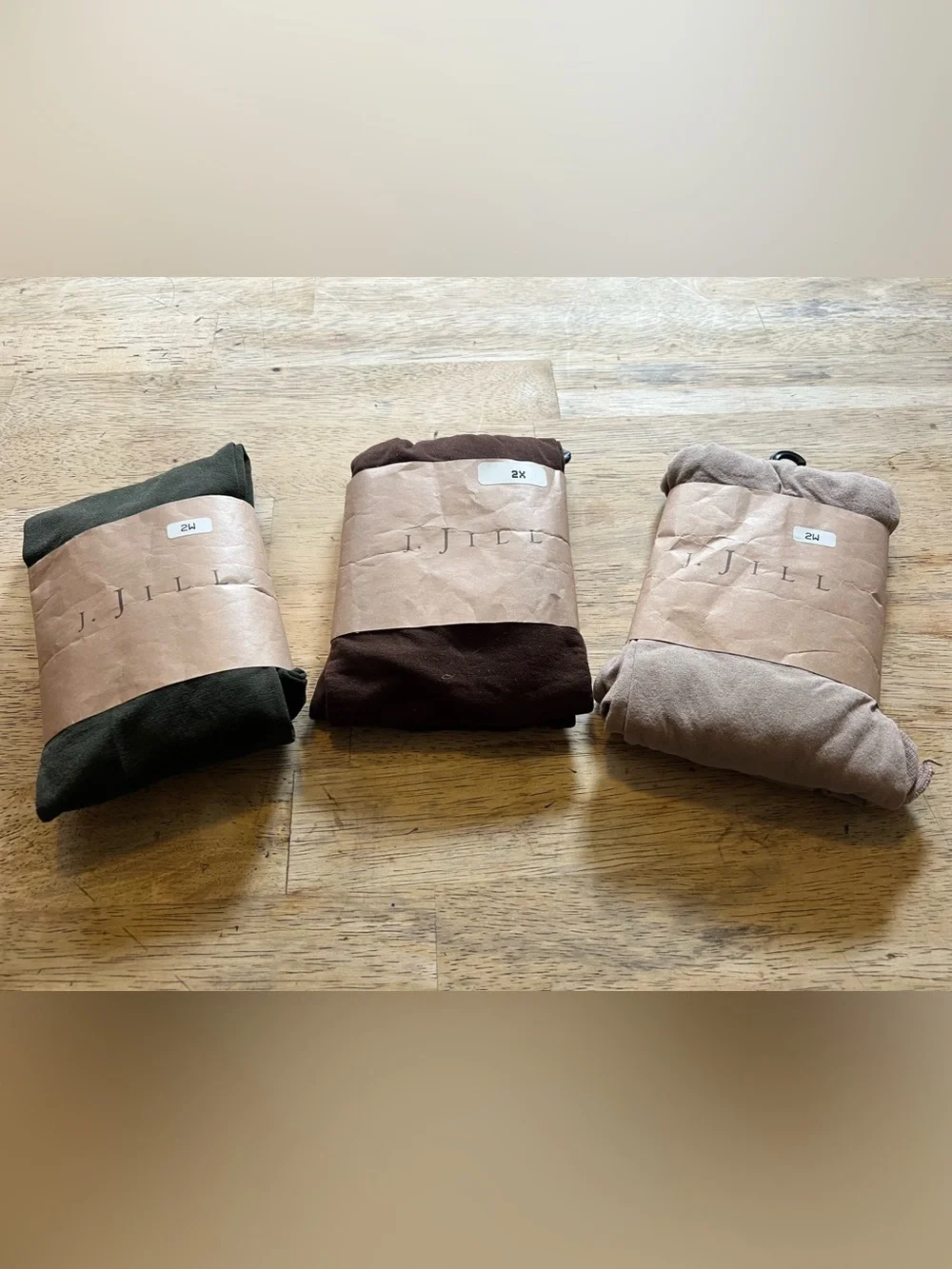 J. Jill 3 Pairs Women’s Tights New in Pine, Timber, & Cappuccino